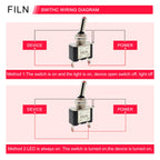 12V20A Light Toggle Truck Trailer Accessories LED Light Ignitions Boost Marine Boat Racing Car Switch SPST Toggle Rocker Switch
