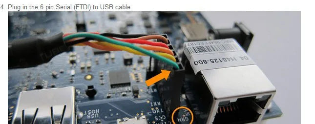 TTL-232R-3V3/5V Download Cable FTDI USB UART TTL 6 Way 0.1" Pin Header Debug Cable 1329311 BBB Beagle Bone Flash Cable