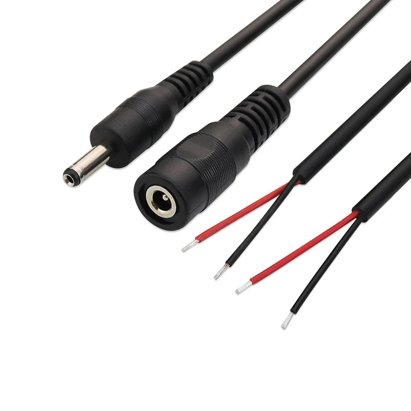 1pcs 2A DC Power Extension Cable 30cm 3.5x1.35mm Male to Female DC Adapter Cord (22AWG) for CCTV Security Cameras LED Lights