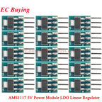 100Pcs/1pc AMS1117 3.3V 5V Power Supply Module AMS1117-3.3 AMS1117-5.0 LDO Linear Voltage Regulator Board 800mA PCB