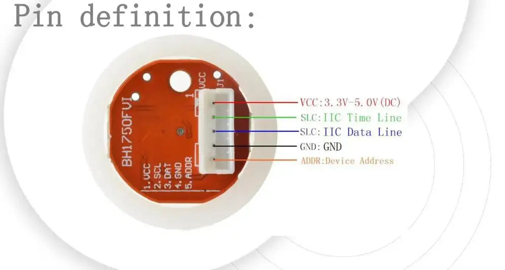 YT 1pcs - 10pcs BH1750 BH1750FVI Chip Light Intensity Light Module Light ball