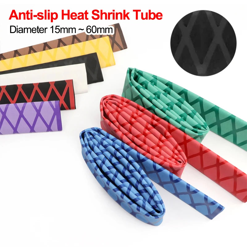 1pcs Anti-Slip Heat Shrink Tube 15mm ~ 60mm Handle Grip Repair Tool Protective Tubing Non Slip Insulation Sleeve for Fishing Rod