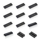 12 Values DIP kit SN74HC00N SN74HC04N SN74HC08N SN74HC14N SN74HC32N SN74HC86N SN74HC138N SN74HC164N SN74HC595N IC Socket 60 Pcs