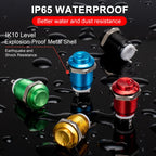 2pcs 12mm Metal Push Button Switch Oxidized Color Self Reset/Instant Reset Flat Head/Tall Head 2 Pin Waterproof Normally Open