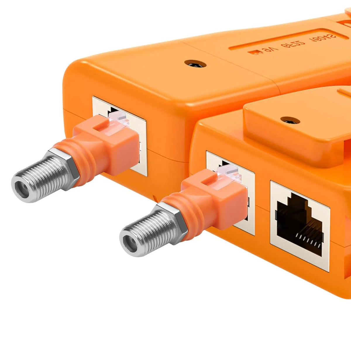 1pc F Type RF Female Jack to RJ45 Male Plug Ethernet Coaxial Barrel Coupler Converter Coax Adapter Connector for Line Tester