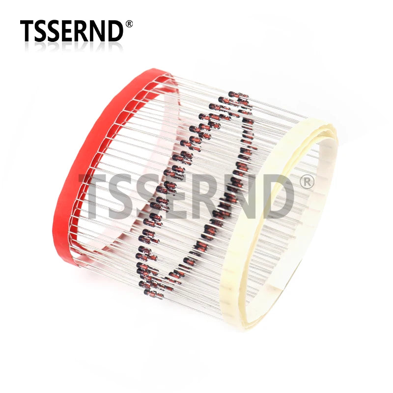 100pcs 1/2W Zener Diode 0.5W DO-35 BZX55C 2V 2V2 2V4 2V7 3V 3V3 3V9 4V7 5V1 6V2 7V5 10V 12V 15V 18V 20V 22V 27V 33V 39V 47V 75V