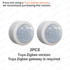 Zigbee PIR Motion Sensor Human Body Infrared Detector Home Security Alarm Movement Detection Sensor Works With ZHA Zigbee2MQTT
