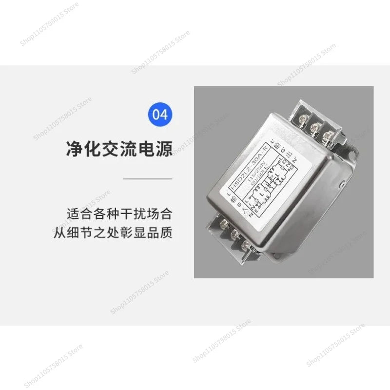 FOR Single-phase Three-phase Filter Emi Power Supply 380v/220v Frequency Conversion Servo Anti-dual-stage High Performance
