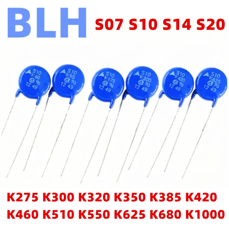 10PCS S07 S10 S14 S20 Varistor piezoresistor K275 K300 K320 K350 K385 K420 K460 K510 K550 K625 K680 K1000