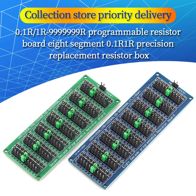 0.1R - 9999999R Programmable SMD Resistor Slide Resistor Board Step Accuracy 1R 1% 1/2 W Module