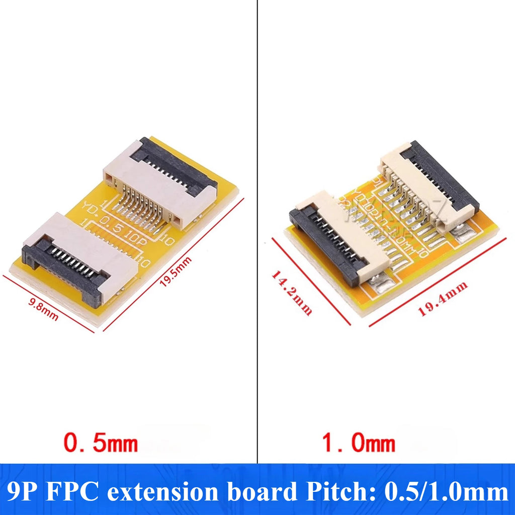 1Pcs FPC FFC Flexible Flat Cable Extension Board/Terminal Board Adapter 1.0mm Spacing 4 5 6 8 10 12 14 15 16 22~60 Pin Connector