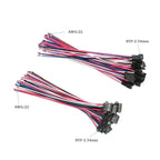 5/10 Pairs JST SM 2.54mm Pin Connector Set Male to Female Electrical Cable Wire Connector for DIY Projects 2P to 9P