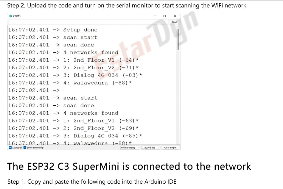 HWGATL ROBOT ESP32-C3 Development Board ESP32 C3 SuperMini WiFi Bluetooth For Arduino