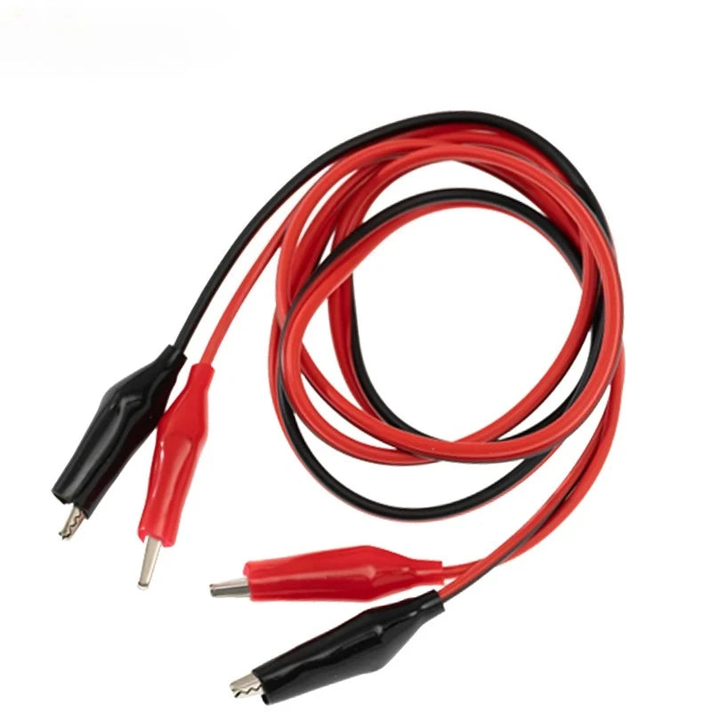 20-1Set Dual Alligator Clip Cables Connecting Cables Test Cable Lead Jumper Wire Male Female Crocodile Clip Power Supply Adapter