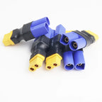 5Pcs Adapter XT60 To XT30 XT90 EC5 TRX T Female To Male Plug Deans Connectors Plug RC Helicopter Quadcopter Lipo Battery Control