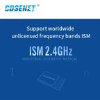 nRF24L01 2.4GHz SMD Wireless Module PA LNA Long Distance 800m SPI RF Transceiver CDSENET E01-2G4M20S1B  PCB Antenna GFSK