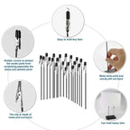 DIY Flexible Magnetic Alligator Clips Kitchen Menu Photo Display Stand Base Holder Note Card Clamps Electric Test Crocodile Clip