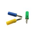 5Pcs 4mm Banana Plug Connector Audio Speaker Adapter DIY Test Screw Type Banana Plugs Connectors Black Red Green Blue Yellow