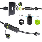 RJ45 For Starlink Mini Gen3 to Ethernet Connector Adpater IP68 Waterproof for SPX Extender GEN3 V3 CAT6 Gigabit Cable Connector