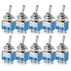 10PCS Toggle Switches Mini 3Pin 6Pin ON-ON/ON-OFF-ON Power Button Switch Car MTS-102 MTS-103 MTS-202 MTS-203