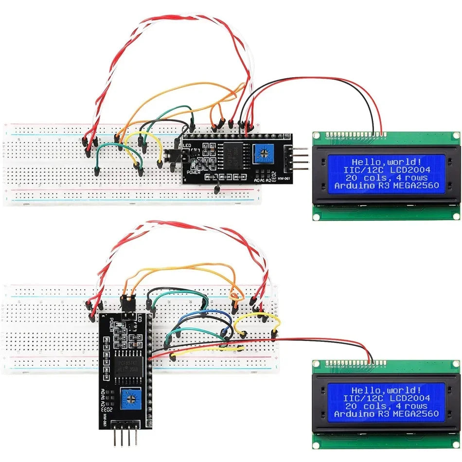 LCD2004+I2C 2004 20x4 2004A Blue/Green screen HD44780 Character LCD /w IIC/I2C Serial Interface Adapter Module For Arduino