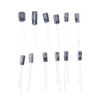 120PCS 12Values Electrolytic Capacitor Kit (0.22μF-470μF 16V-50V) for DIY Electronic Circuit Project 0.22uF 22uF 100uF 33uF 47uF