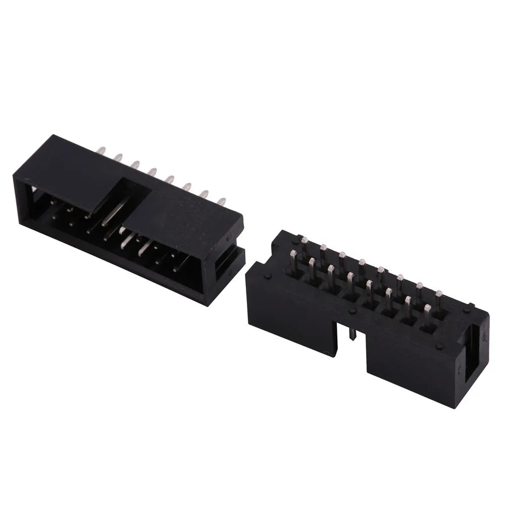 FC 6/8/10/12/14/16/18/20/24/26/30/34/40/50/60/64Pin 2.54mm Pitch Female IDC Socket Connector Ribbon Cable DC3 Header Male Socket