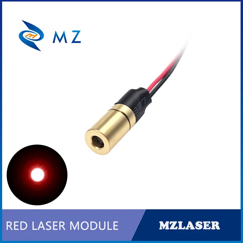 Compact Red Dot Laser Diode Module 650nm D6mm 0.5mW 1mW 5mW 10mW 3V Industrial Grade Spot Laser for Positioning Professional Use