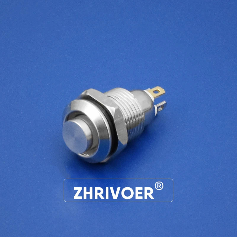 1pc 10mm Metal Push Button Switch with LED Indicator Self-reset Momentary Self-locking Latching 4pins High Head 3v5v12v24v220v