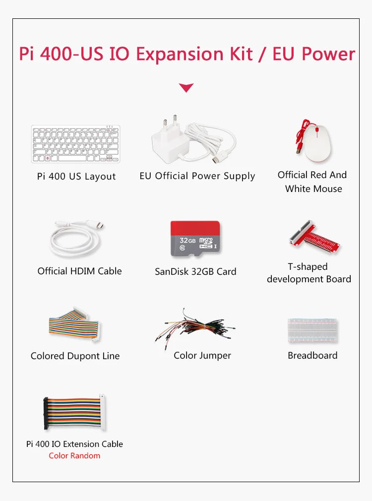 Raspberry Pi 400 Personal Computer or Kit,Quad-core 64-bit Processor 4GB of RAM ,WiFi Dual-display Output For 4K