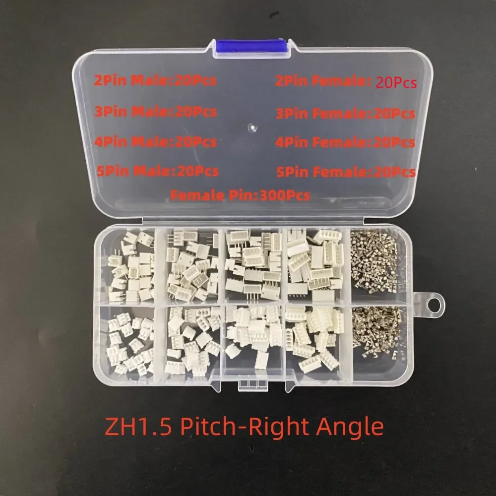 1Box JST 1.25 PH 2.0mm /SYP/SM/XH 2.54mm / VH 3.96mm Pitch Male Female Terminals Kit Plug Plastic Housing Header Crimp Connector