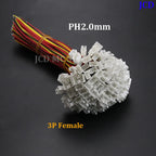 5/10PCS Mini Micro JST PH 2.0 Male Connector 2/3/4/5/6 Pin Way Plug Terminal Wires Cable for Housing PH 2.0 Socket Connector