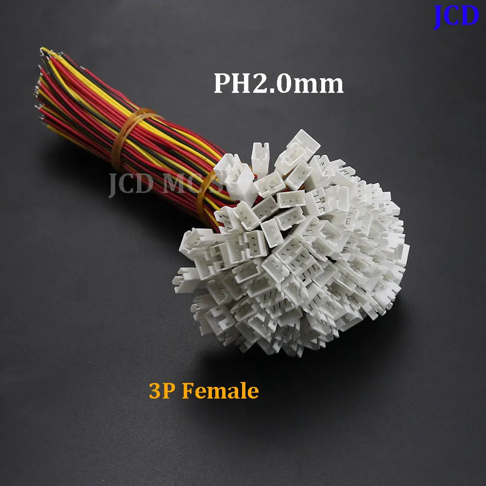 5/10PCS Mini Micro JST PH 2.0 Male Connector 2/3/4/5/6 Pin Way Plug Terminal Wires Cable for Housing PH 2.0 Socket Connector