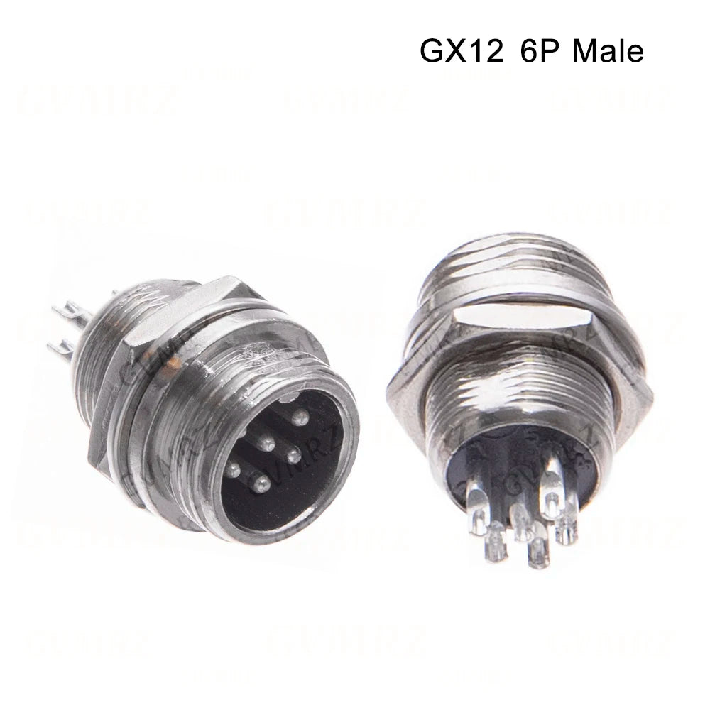 GX12 2 3 4 5 6 Pin Docking Aviation Plug Socket Waterproof Circular Connector