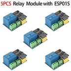 1-10PCS ESP8266 ESP-01S 5V WiFi Relay Module Things Smart Home Remote Control Switch For Phone ESP01S Wireless WIFI Module