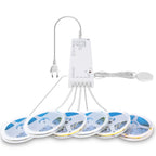 24V COB LED Strip with EU/US/AU/UK Plug Touch Dimmer Switch Adhesive Backing for Cabinets Shelf Closet Kitchen Lighting 1-6pcs