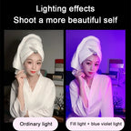 Colorful LED Night Lamps RGB Atmosphere Fill Light Rechargeable Bedroom Photography Lighting Room Decor Luz De Preenchimento New