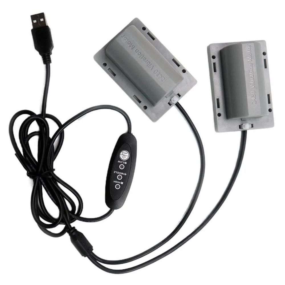 DC5V USB Vibrating Dual Motors 3 Speed Regulator Massage Device Vibrating Motor Frog Breeding Vibration Motor with Cable