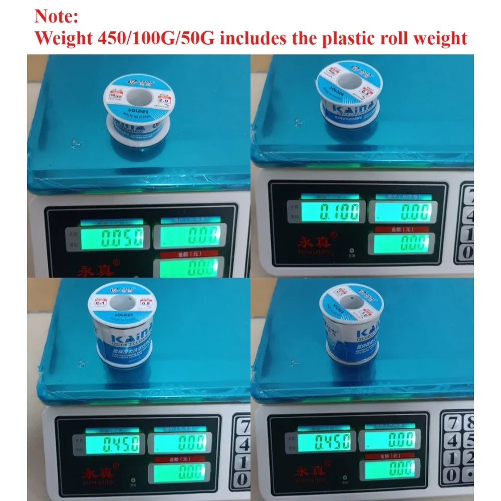 450/100/50g CF-10 Solder Wire Tin 0.5/0.6/0.8/1.0/1.2/1.5/2.0mm Roll Clean Rosin Welding Core Soldering Wire Flux Reel Tube