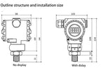 -100-100Kpa Differential Pressure Transmitter 4-20mA with Hart Pressure Level Sensor