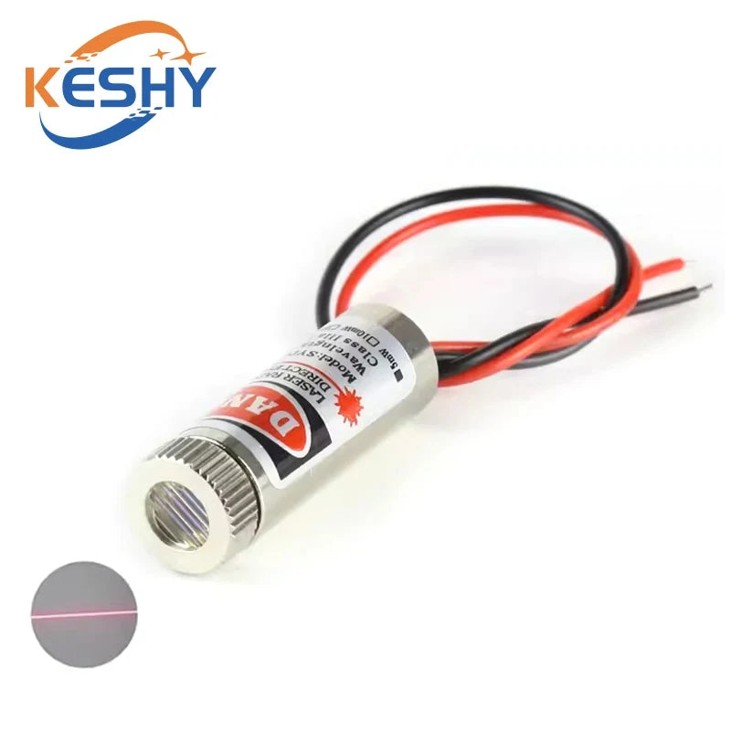 650nm 5mW Red Point / Line / Cross Laser Module Head Glass Lens Focusable Focus Adjustable Laser Diode Head Industrial Class