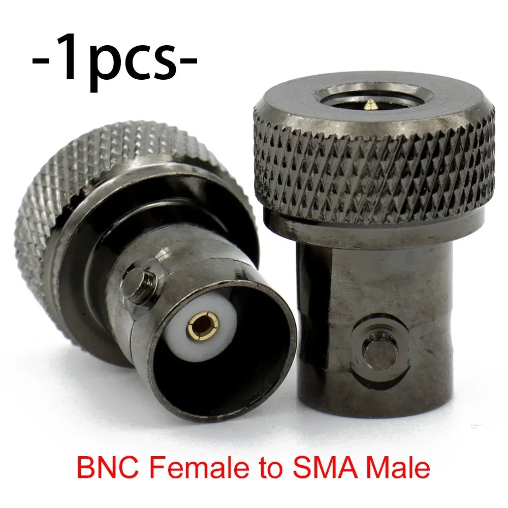 BNC to SMA / RP-SMA RF Adapter Connector Male Female Straight 4-Hole Flange Coaxial Converter for FPV WiFi Radio Antenna Systems