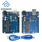 For Arduino UNO R3 Dev Board with USB Cable, ATmega328P ATmega16U2 Microcontroller Module