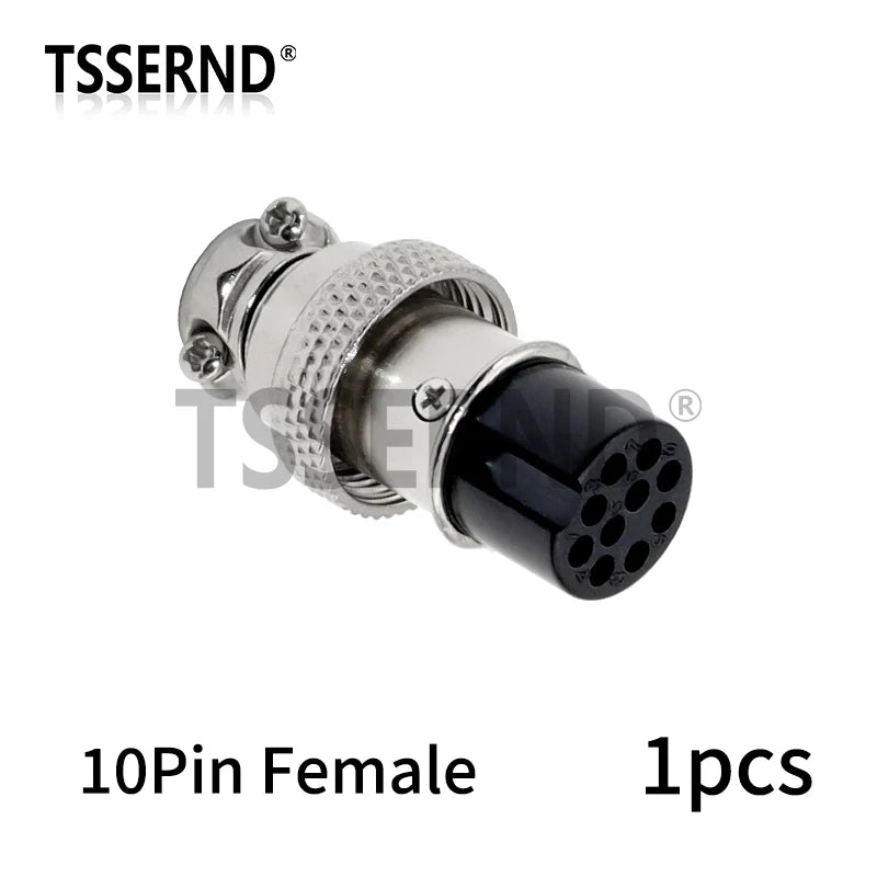 GX12 GX16 GX20 2 3 4 5 6 7 8 9 10 Pin Connector Male Female Butting Wire Cable Circular Aviation Socket Plug