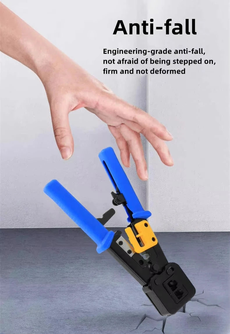 Crimping Pass Through RJ45 6P 8P Cat5 Cat5e Cat6 Pliers Crimp Net Work Tool Multifunction Crimper End-Pass-Through Connectors