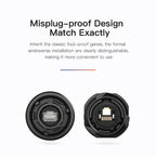 CNLINKO M24 IP68 RJ45 Waterproof Connector Cat3/Cat6 Female/Male Panel Mount 8P8C Gold-Plated for Industrial Automation & Marine