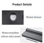 Solar Power Wall Lamp IPX5 Waterproof Garden Lights Motion Sensor  Energy Saving Light for Exterior Spot Porch Yard Lighting