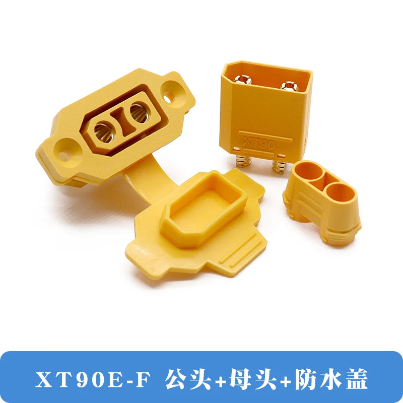 1PCS XT90E-F Lithium Battery Charging Plug Fixed Female plug XT90 XT90E Gold-plating female connector