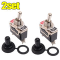 Rocker Switch Heavy-duty on/off Rocker Switch Waterproof Cap SPST Rocker Switch Suitable for Auto Marine Applications 2-pin SPST