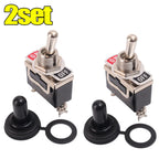 Rocker Switch Heavy-duty on/off Rocker Switch Waterproof Cap SPST Rocker Switch Suitable for Auto Marine Applications 2-pin SPST